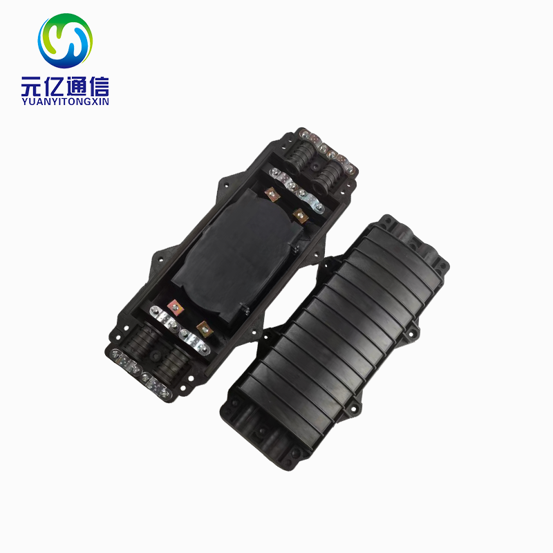 室外卧式2进2出48芯光纤接续盒
