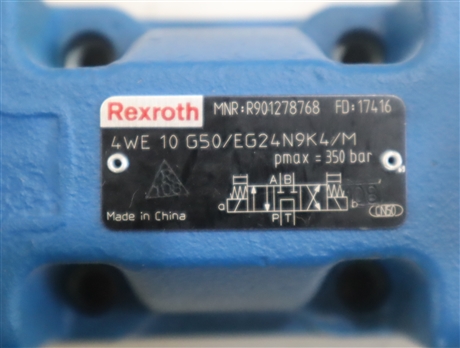 4WE10G52/EG24N9K4/M R901278768 德国力士乐REXROTH电磁阀