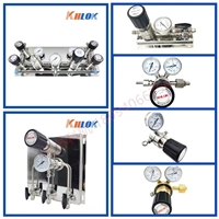 厦门不锈钢双瓶组汇流排厂家  二级减压阀价格 气路清单报价