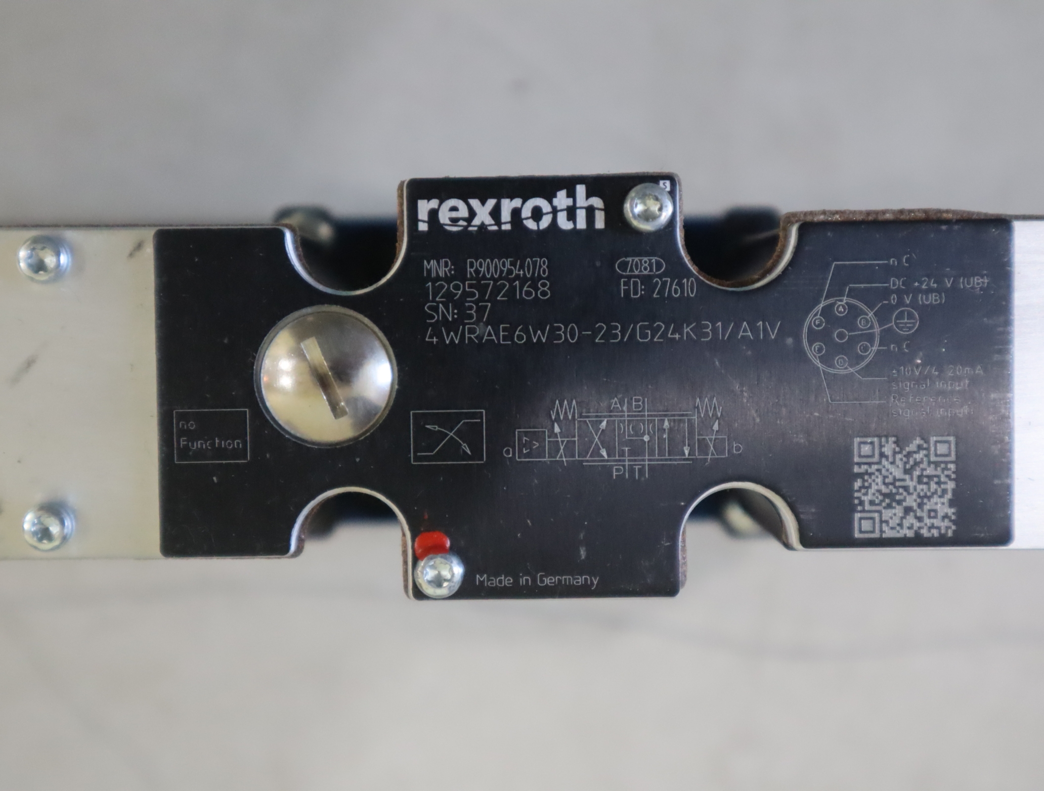 4WRAE6W30-24/G24K31/A1V R900954078 德国力士乐REXROTH比例阀