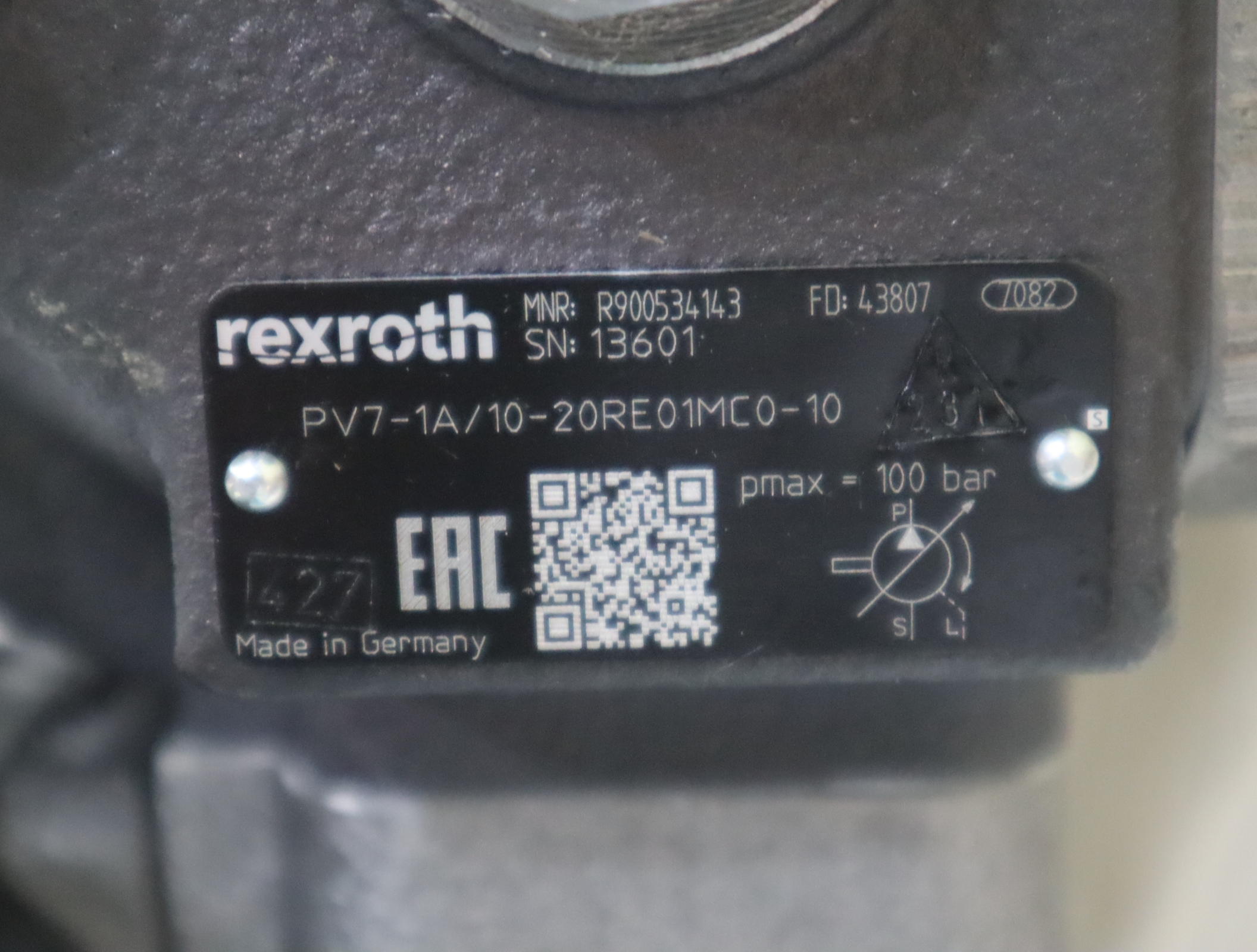 PV7-1A/10-20RE01MC0-10 R900534143 德国力士乐REXROTH叶片泵