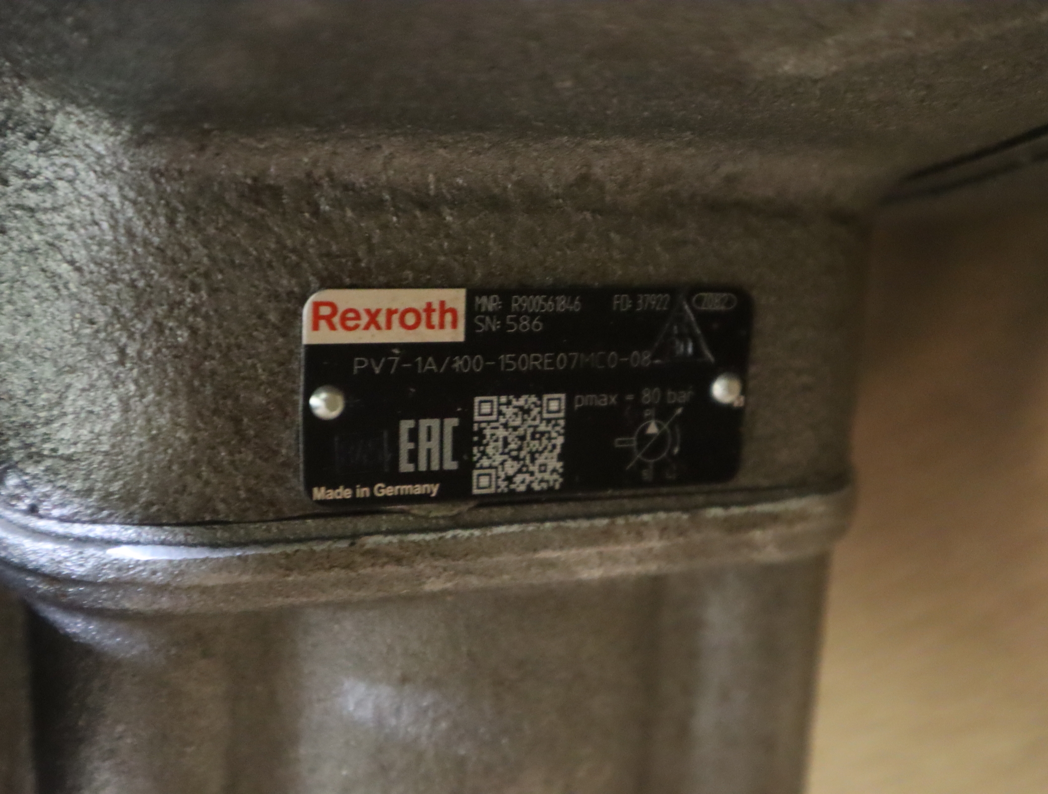 PV7-1A/100-150RE07MC0-08 R900561846 德国力士乐REXROTH叶片泵