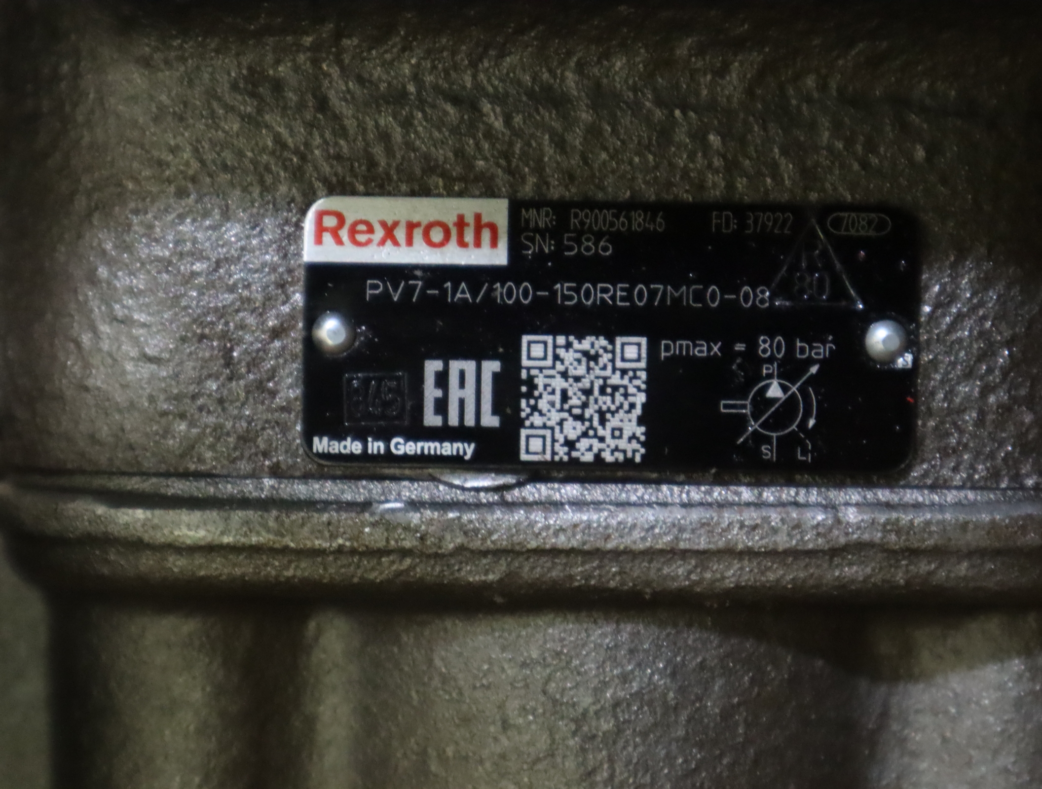 PV7-1A/100-150RE07MC0-08 R900561846 德国力士乐REXROTH叶片泵