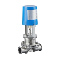 进口卫生级电动隔膜阀 智能电动隔断阀