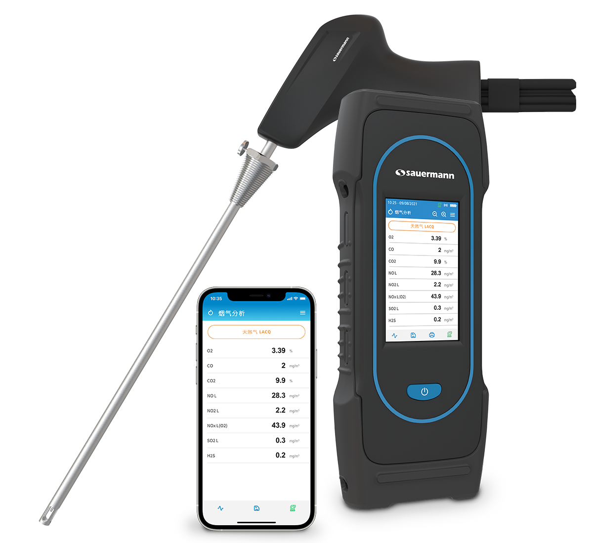 法国索尔曼 Si-CA 230烟气分析仪 可安装6种气体传感器