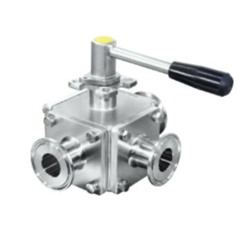 进口卫生级方型三通球阀