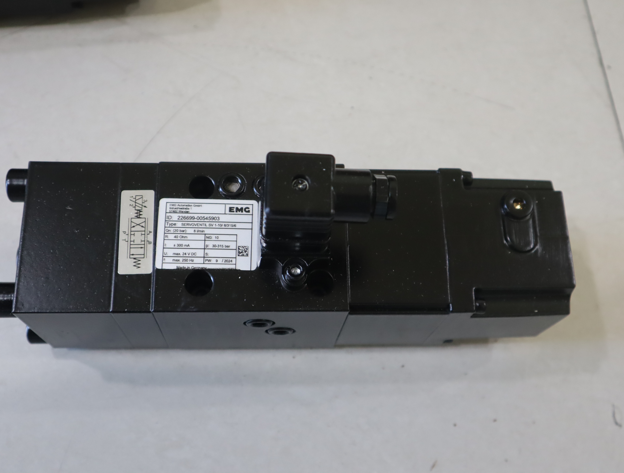 SERVOVENTIL SV 1-10/8/315/6 德国EMG伺服阀