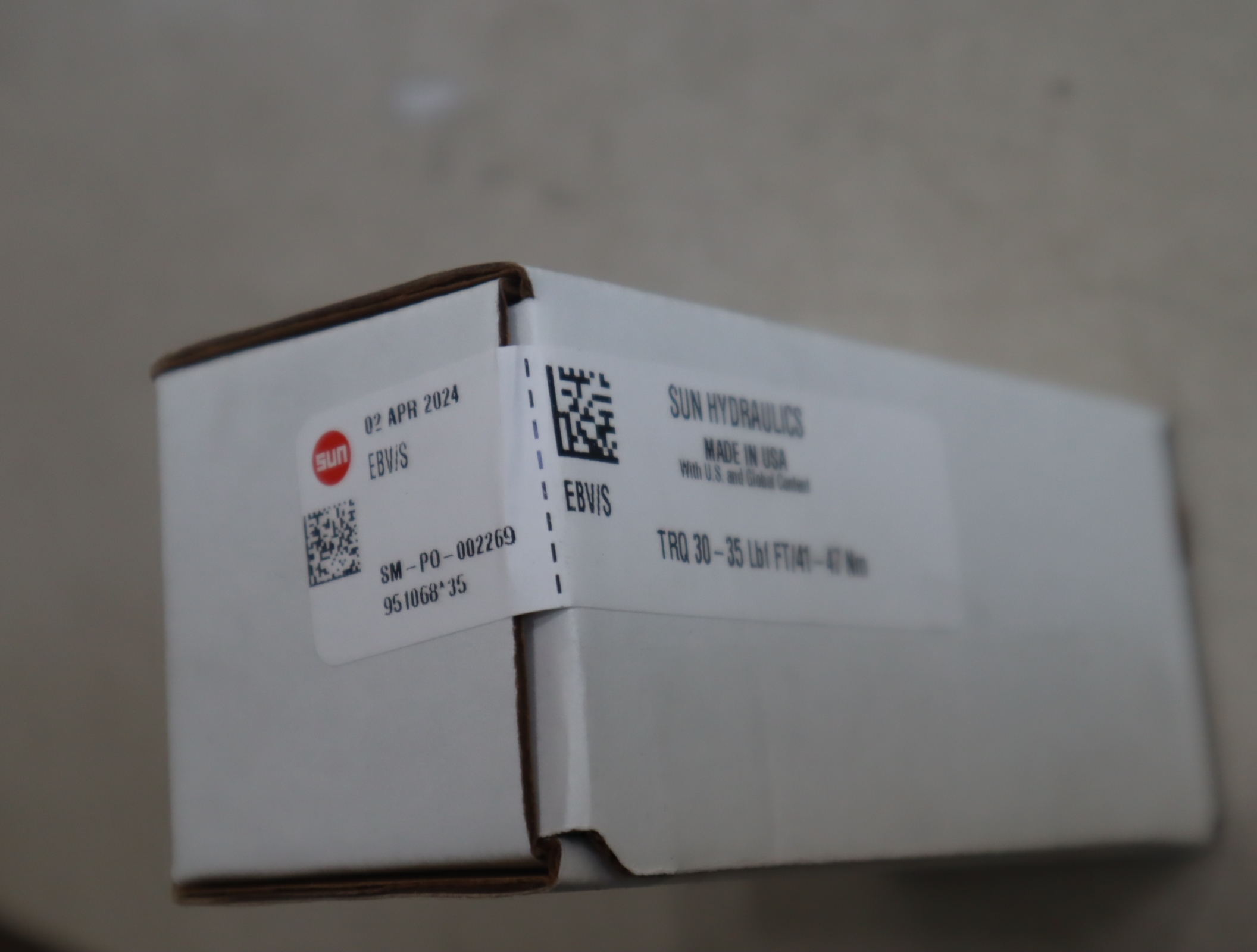 EBV/S  TRQ 30-35 LBF FT/41-47 NM 美国太阳SUN插装阀