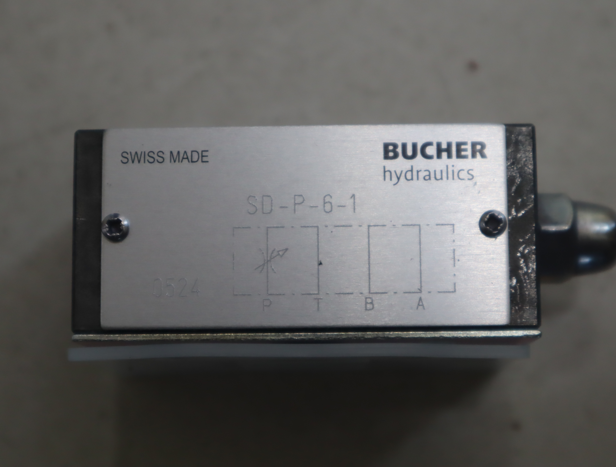 SD-P-6-1 瑞士BUCHER布赫hydraulics 单向阀