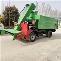 养牛场自卸式刮粪车 五立方柴油清粪车 三轮自走式清扫车