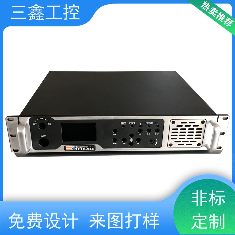 深 圳三鑫1U工业铝机箱 螺丝机外壳  一站式供应省心省力