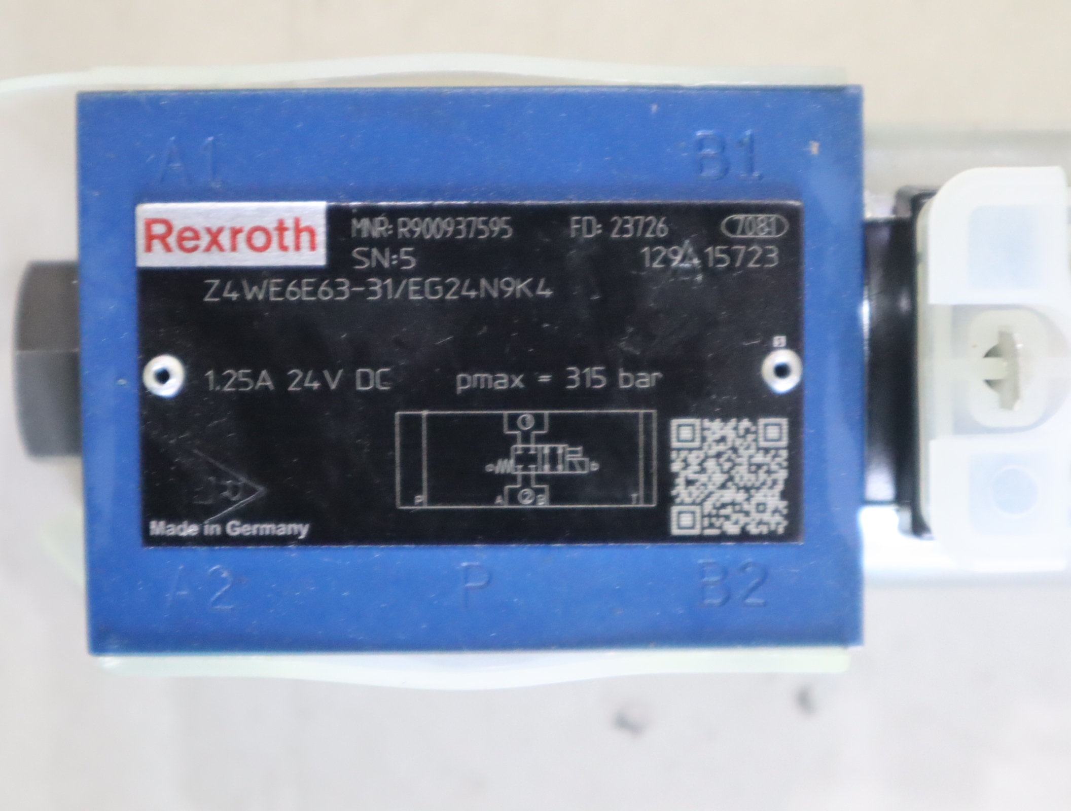 Z4WE6E63-3X/EG24N9K4 R900937595 德国力士乐REXROTH电磁阀