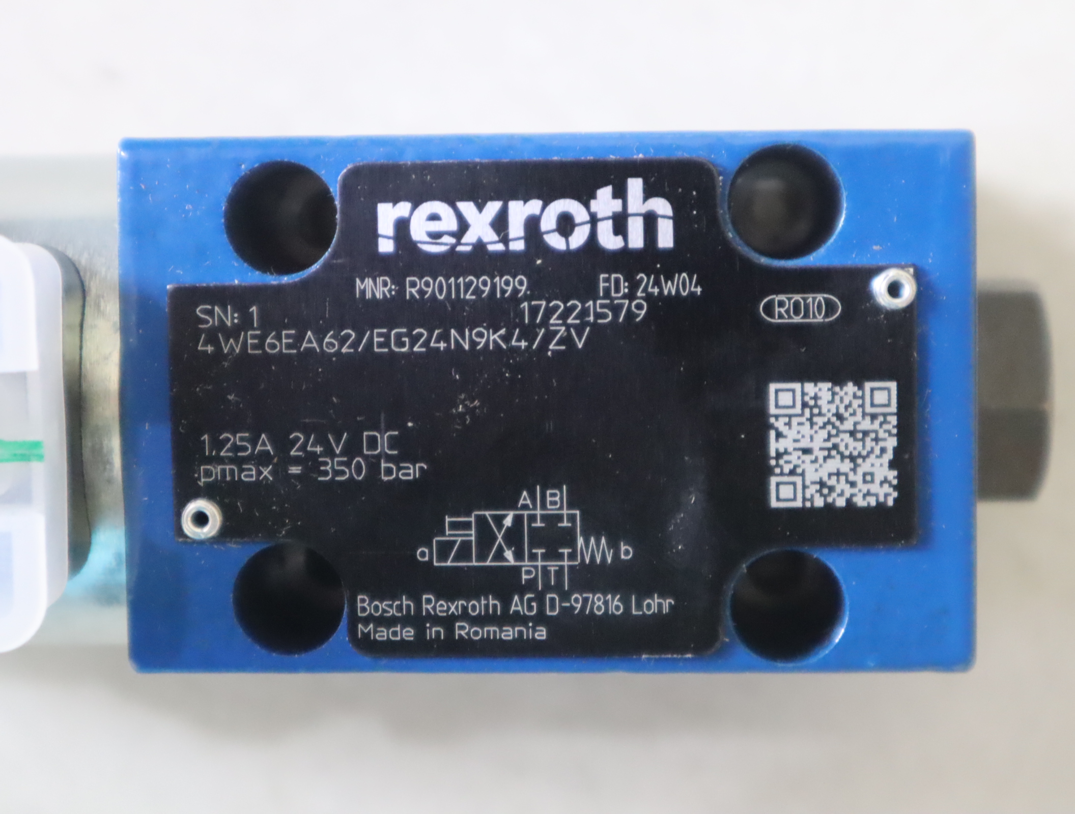 4WE6EA62/EG24N9K4/ZV R901129199 德国力士乐REXROTH电磁阀