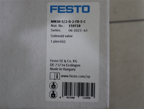 MN1H-5/2-D-2-FR-S-C 159718 德国费斯托FESTO气动阀