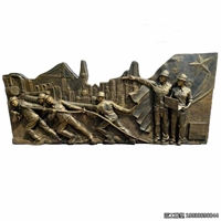 玻璃钢奋力前行仿铜装饰摆件雕塑