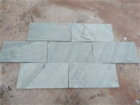 生态家装 绿石英蘑菇石贴面 青绿色板岩碎拼石 园林乱石铺地石