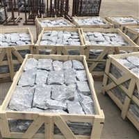  园林铺设 灰色板岩碎拼石 古堡灰石材 天然乱形石片厂家