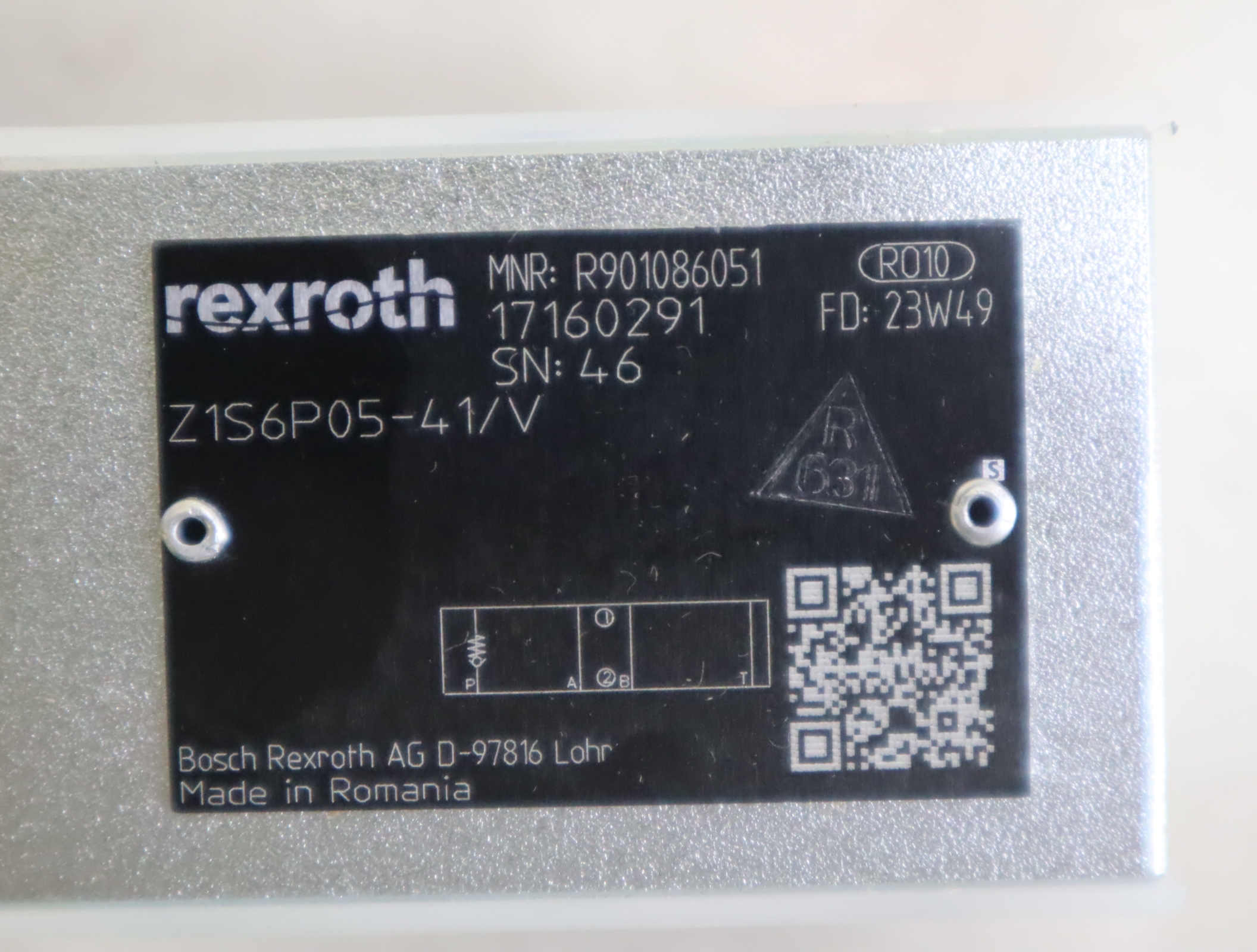 Z1S6P05-41/V Z1S6P05-40/V Z1S6P05-4X/V R901086051 REXROTH