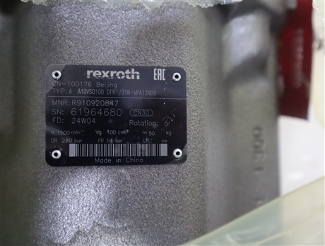 A A10VSO100DFR1/31R-VPA12N00 R910920847 力士乐REXROTH柱塞泵