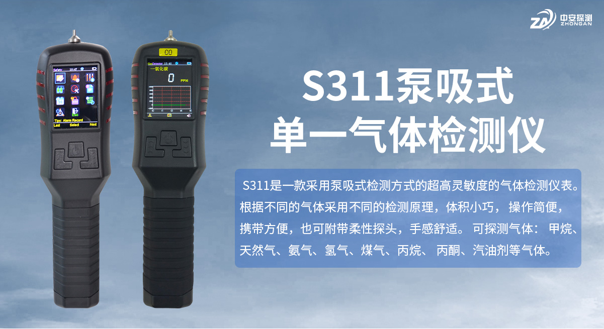 便携式硫化氢气体检测仪厂家  便携式硫化氢气体探测器