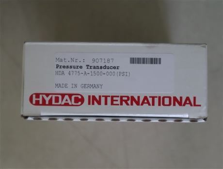HDA4775-A-1500-000PSI 907187 德国贺德克HYDAC压力温度传感器