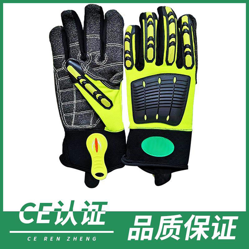 跨境电商源头工厂TPR防撞防滑耐磨石油机械手套防撞手套