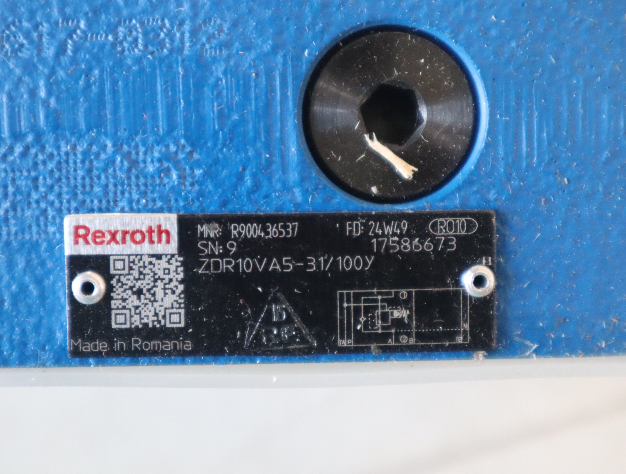 ZDR10VA5-31/100Y R900436537 ZDR10VA5-3X/100Y 力士乐REXROTH阀