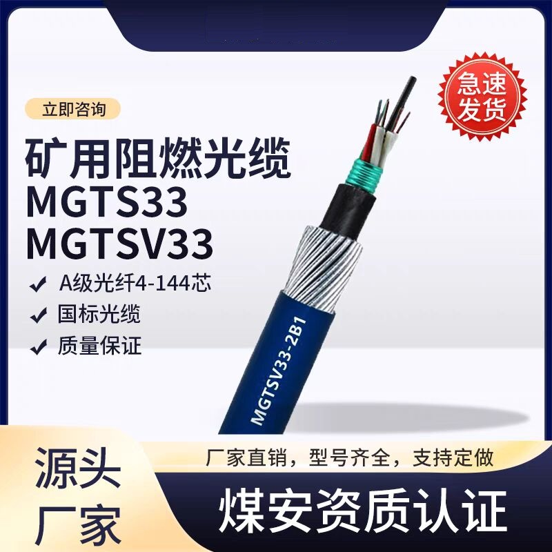矿用井筒铠装光缆MGTS33-24B