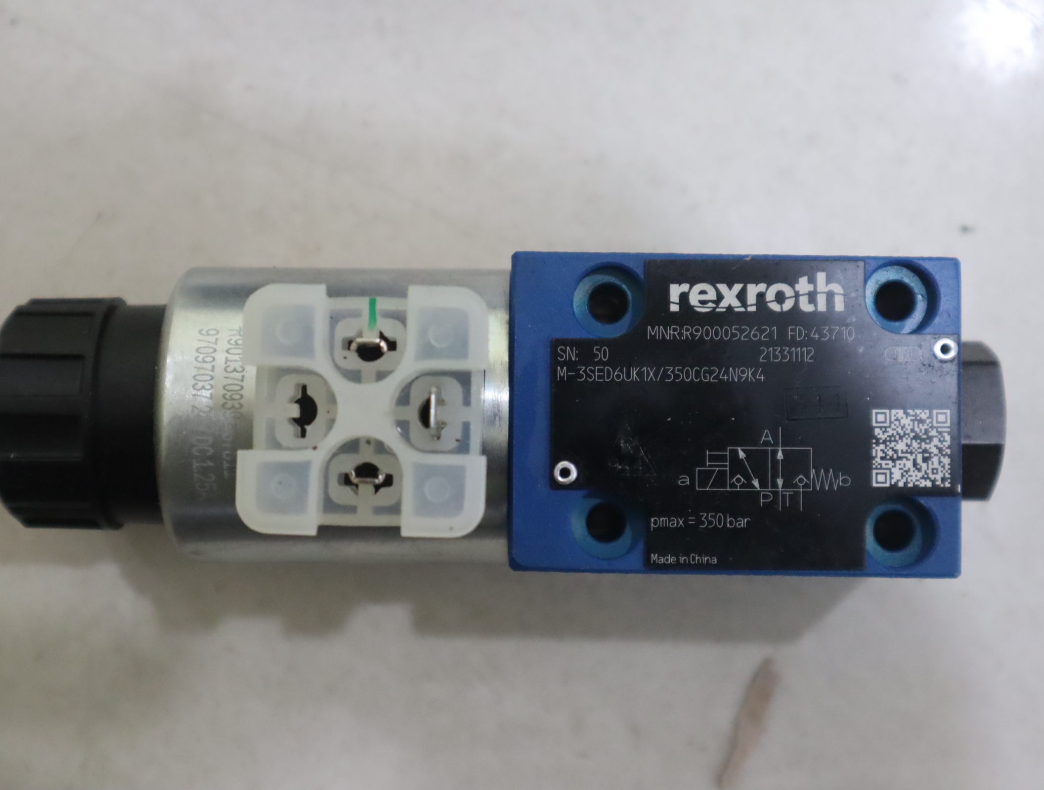 M-3SED6UK1X/350CG24N9K4 R900052621 力士乐REXROTH电磁球阀