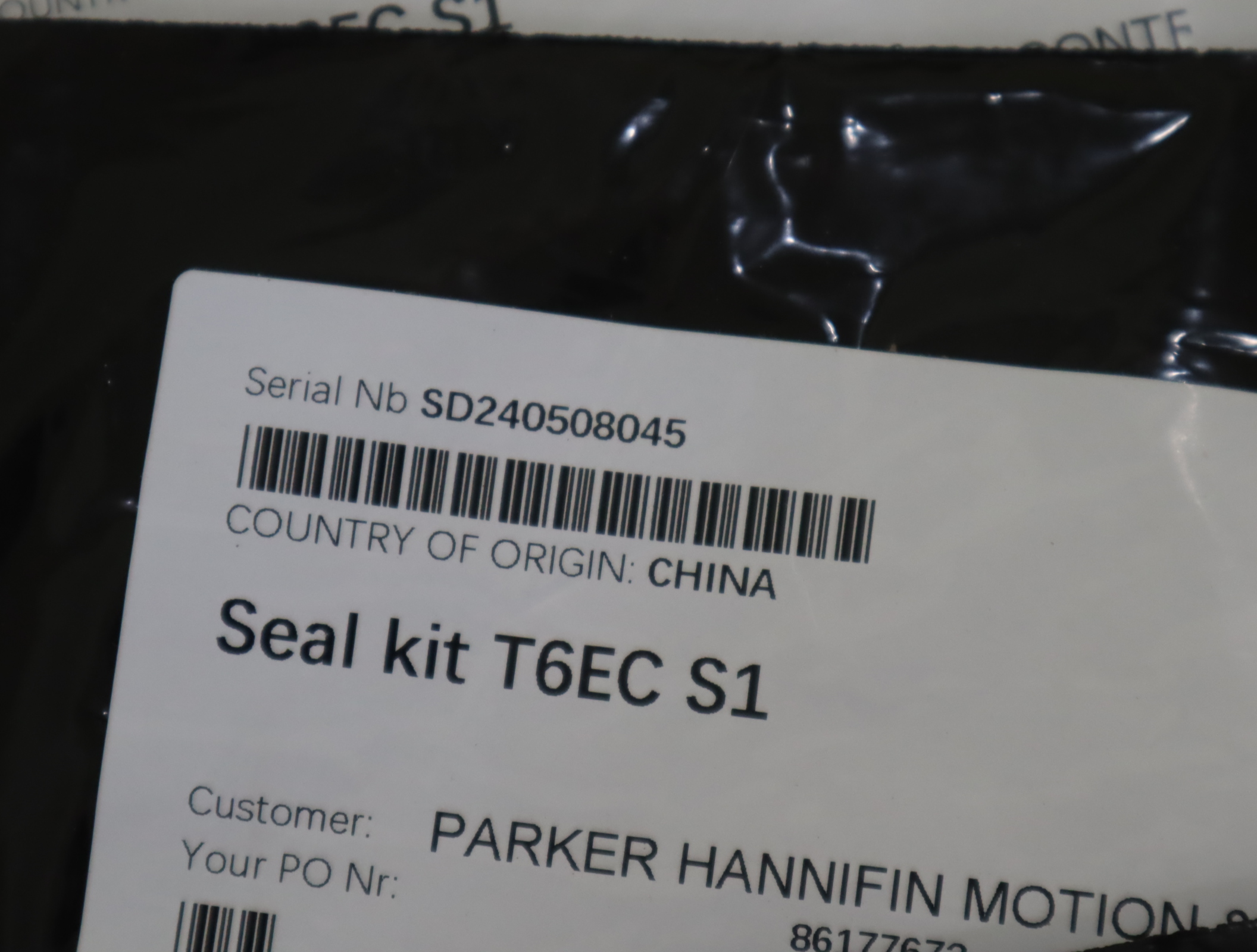 S24-10242-K 美国派克PARKER叶片泵密封套件T6EC S1 