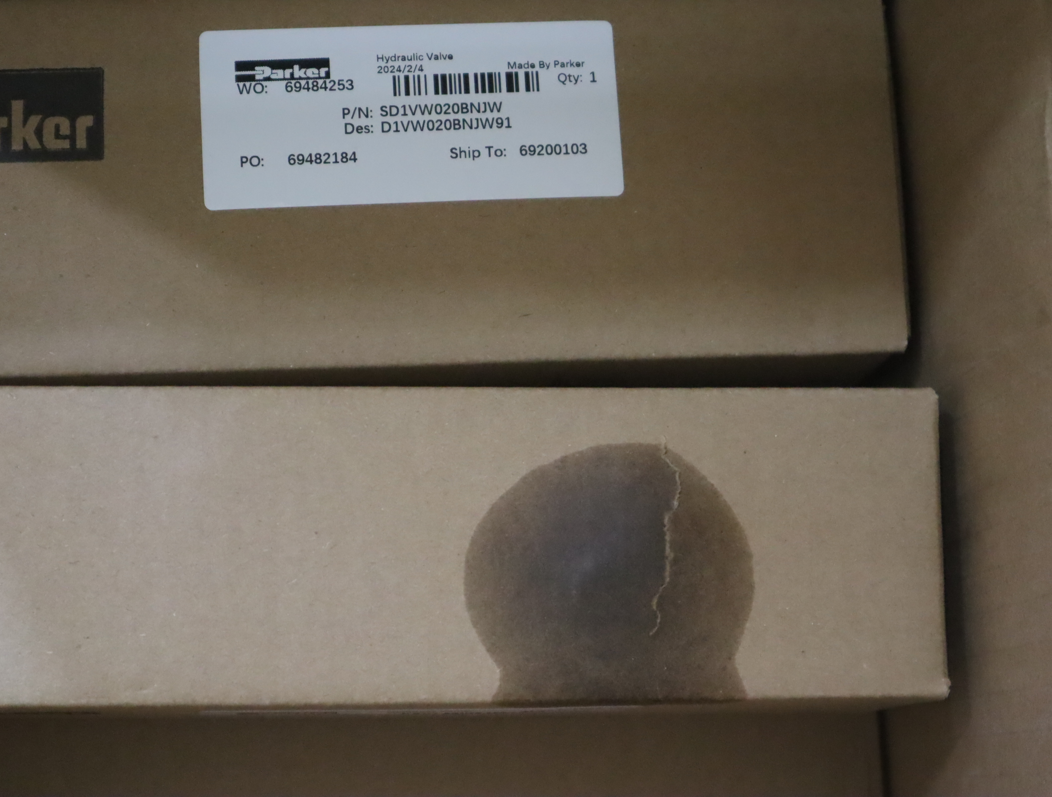 SD1VW020BNJW D1VW020BNJW91 派克PARKER阀