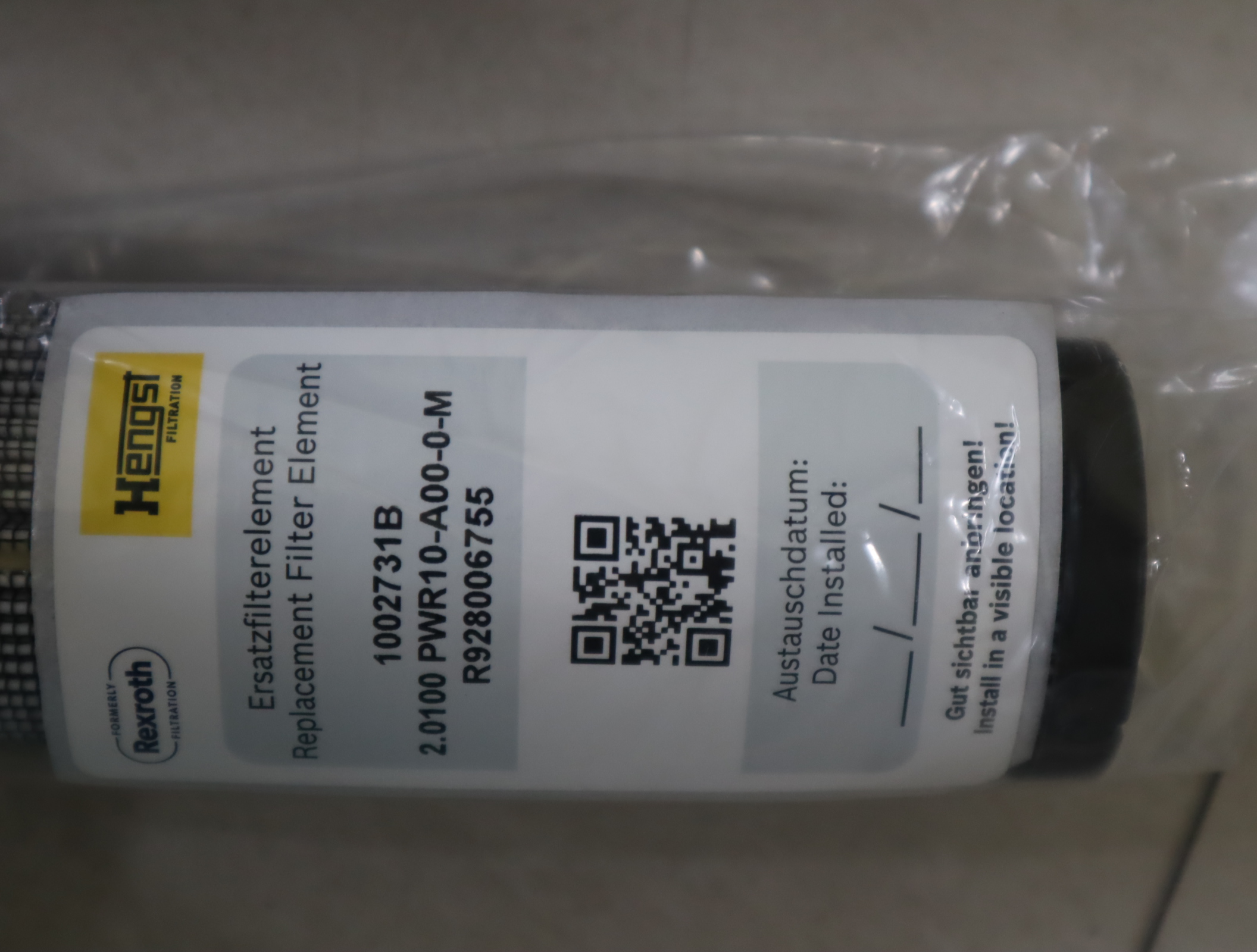 R928006755 2.0100 PWR10-A00-0-M 1002731B 汉格斯特HENGST滤芯