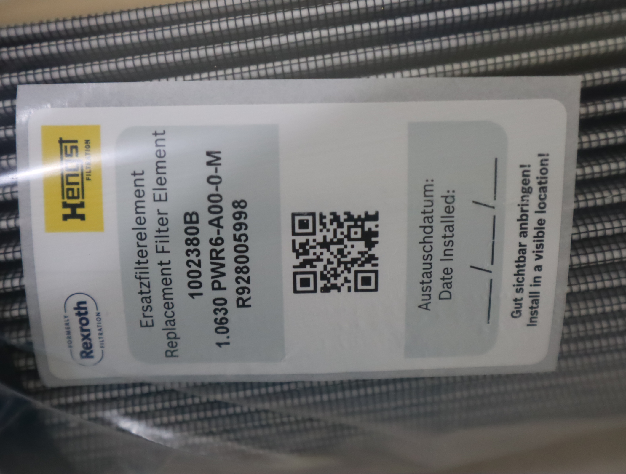 R928005998 1.0630 PWR6-A00-0-M 1002380B 汉格斯特HENGST滤芯