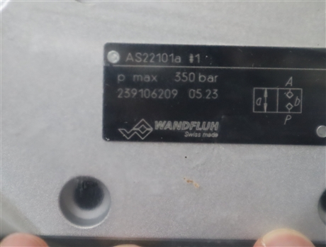 AS22101a-G24#1 瑞士WANDFLUH 万福乐 液压阀 SWISS MADE