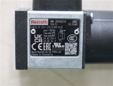 HED8OH-2X/50K14S R901102712 力士乐REXROTH压力开关压力继电器