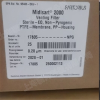 17805-NPG赛多利斯孔径0.2mm阳螺纹NPT接口 无菌发酵罐空气过滤器 