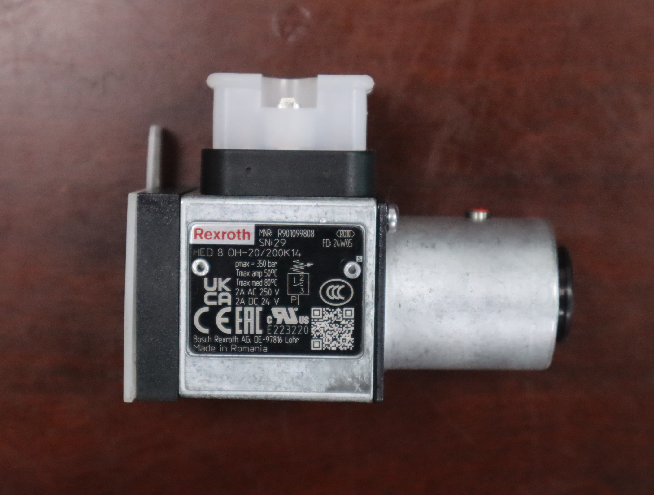 HED8OH20/200K14 R901099808 力士乐REXROTH压力开关压力继电器