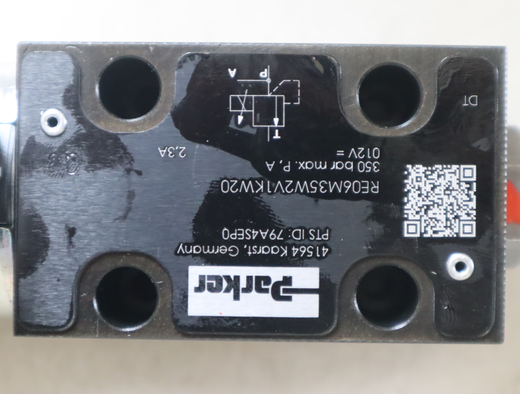 RE06M35W2V1KW RE06M35W2V1KW20 美国派克PARKER电磁阀