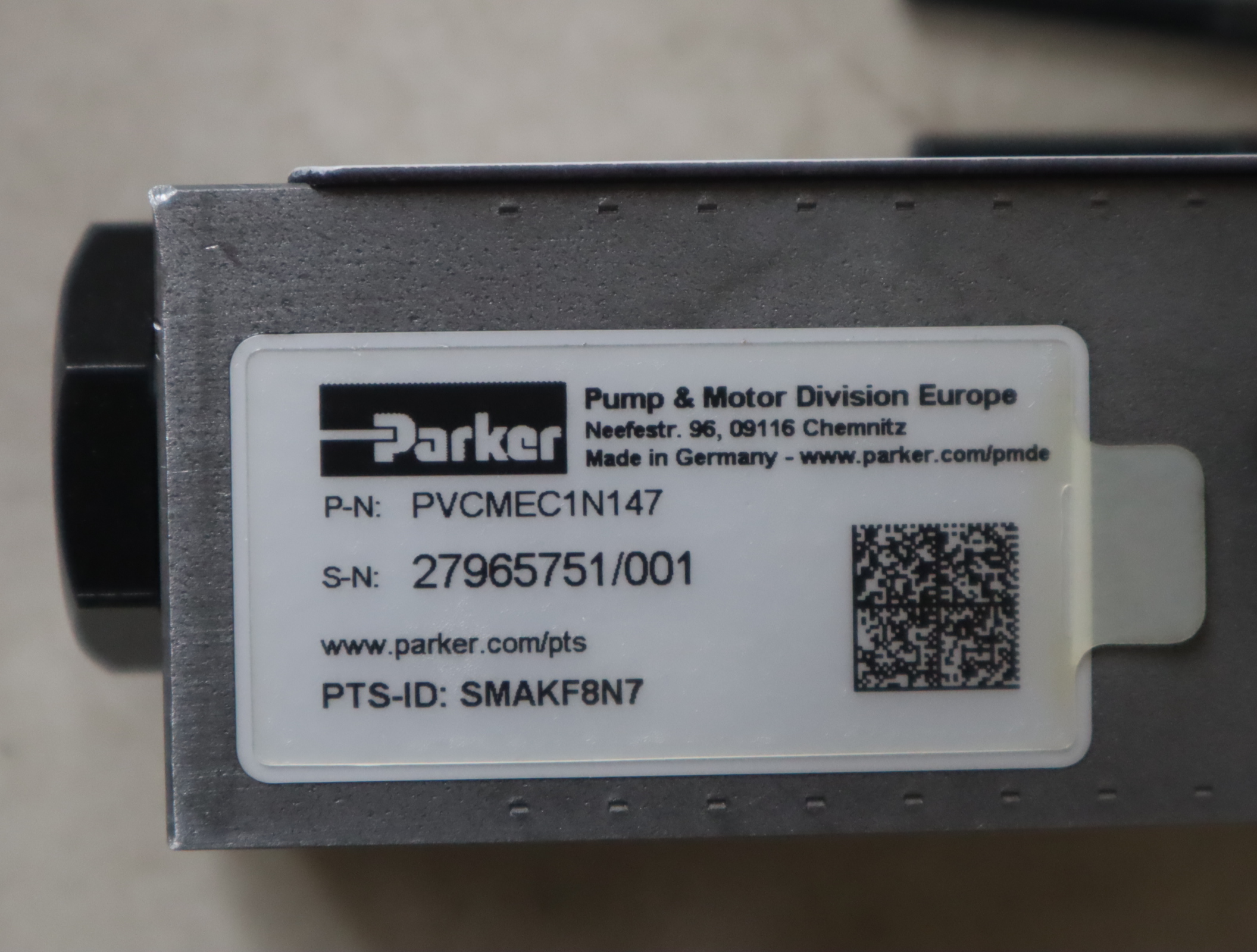 PVCMEC1N147 PVCMEC1N147 美国派克PARKER柱塞泵控制阀