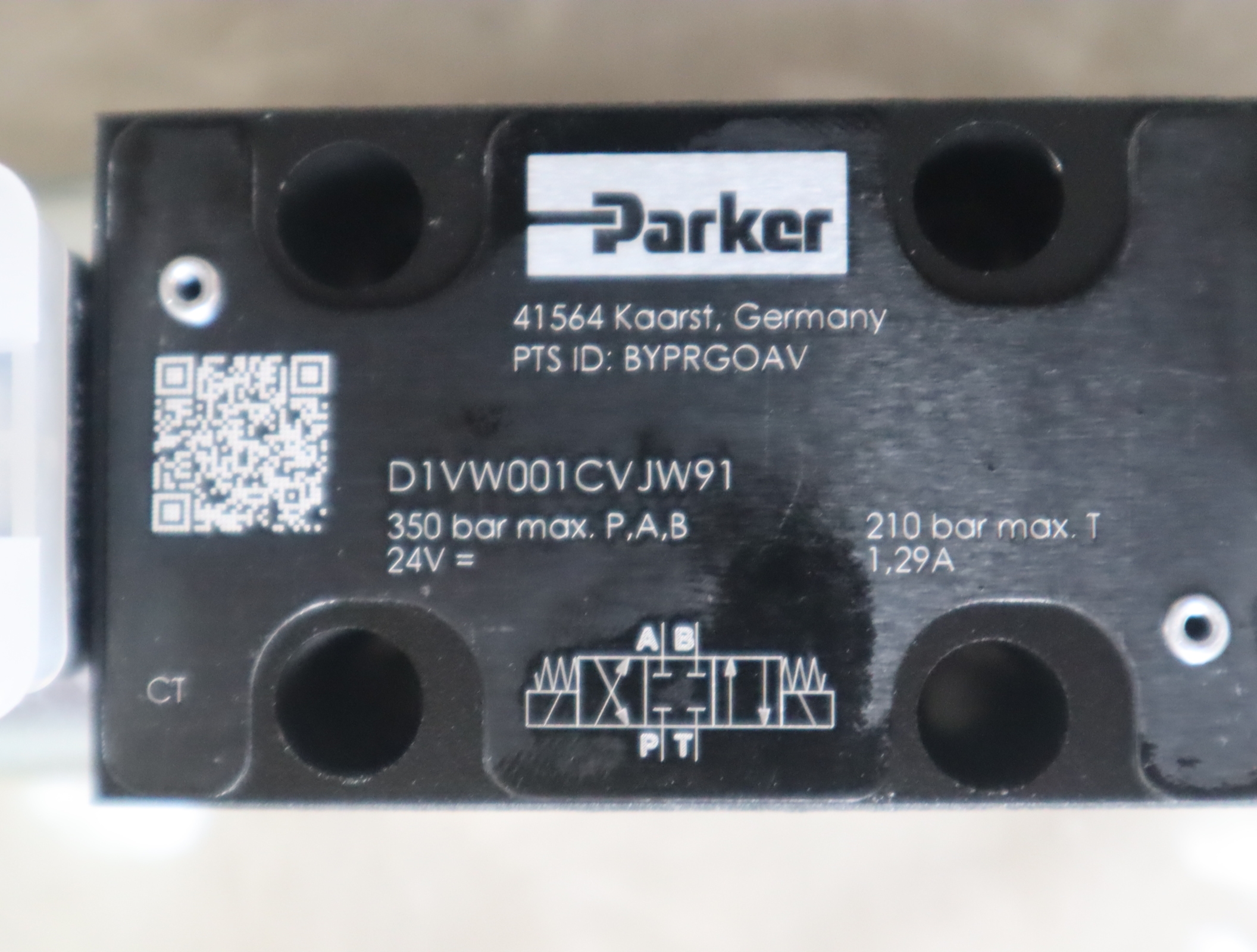 D1VW001CVJW D1VW001CVJW91 美国派克PARKER电磁阀