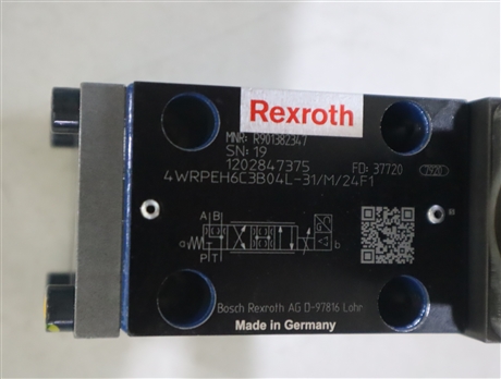 德国力士乐REXROTH伺服阀4WRPEH6C3B04L-3X/M/24F1 R901382347