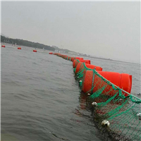 海上藻类拦截挂网浮球安装方案