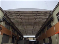 四川法式门头雨棚夜市推拉篷电动双开伸缩棚厂家