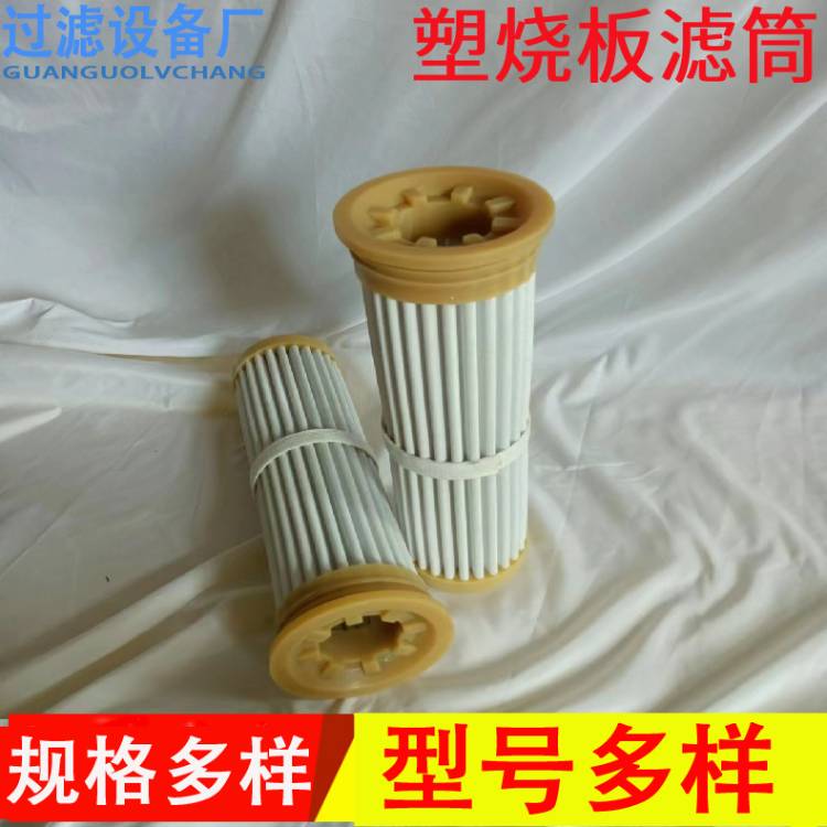 供应高分子塑烧板滤筒   烧结板滤芯
