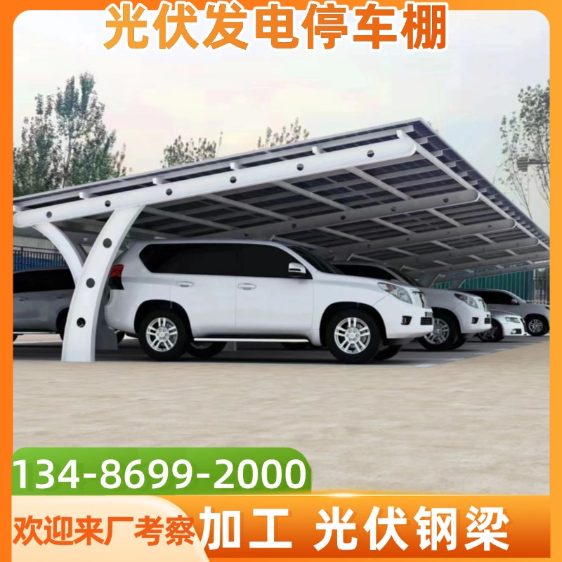 停车位钢膜汽车棚PVDF膜材品牌膜布钢梁加工厂选启顺