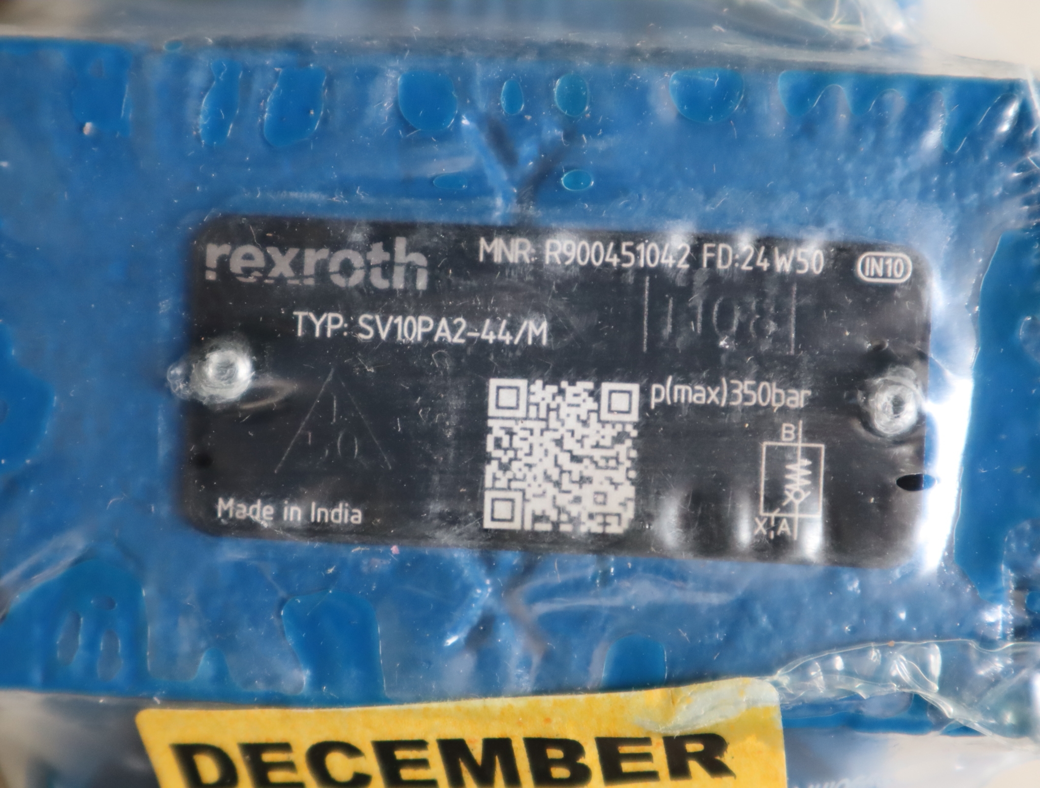 R900451042 SV10PA2-44/M SV10PA2-4X/M 德国力士乐REXROTH单向阀