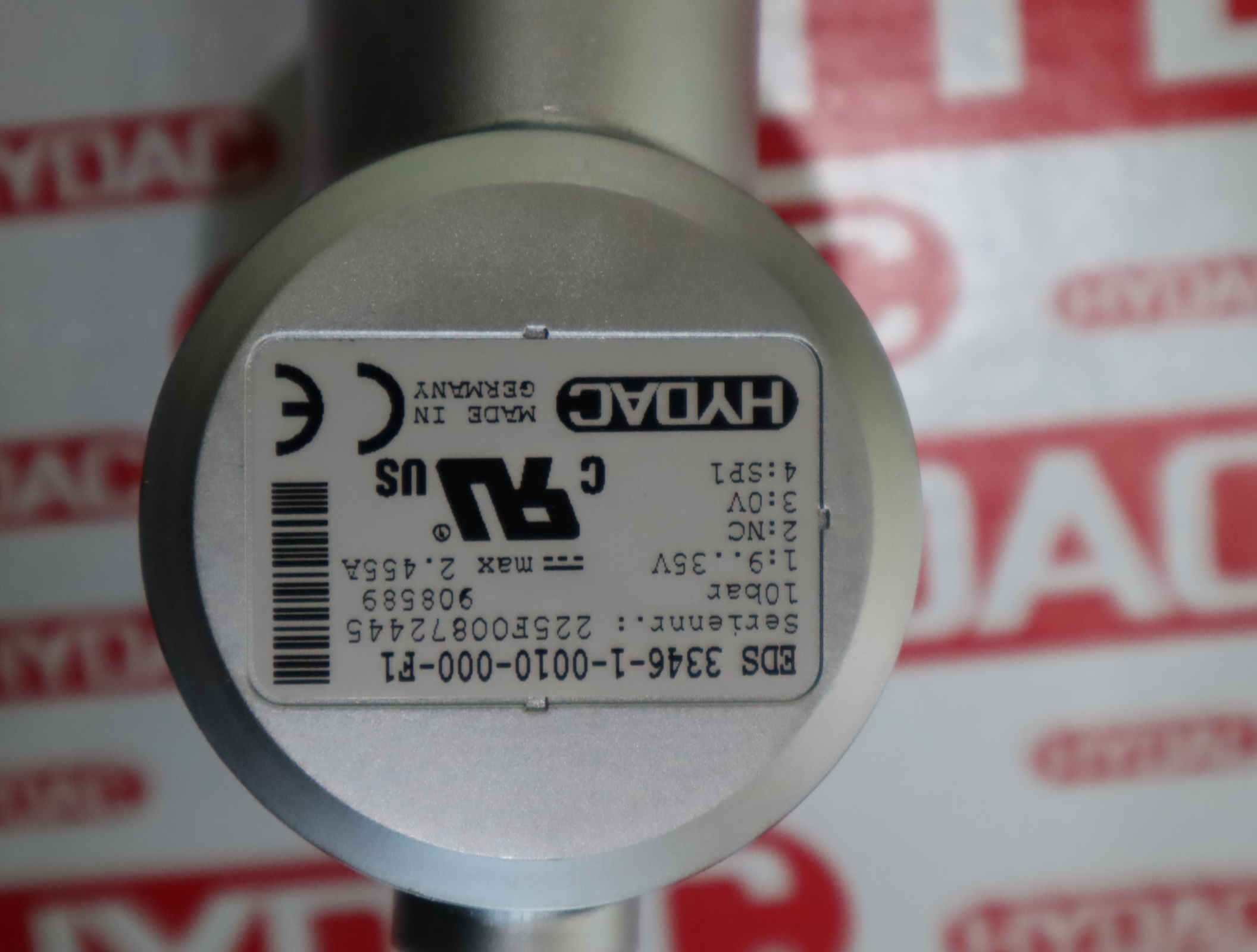 EDS3346-1-0010-000-F1 908589 德国贺德克HYDAC 压力温度传感器