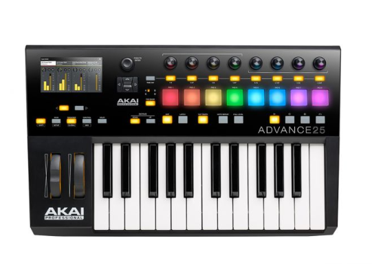AKAI Advance 25编曲键盘MIDI音乐制作控制器