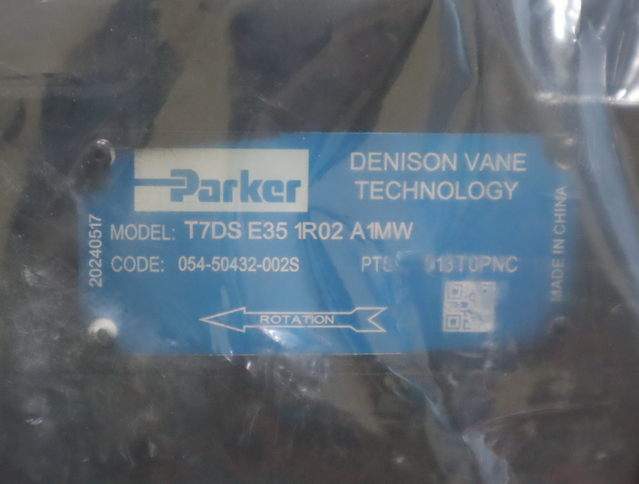 T7DS E35 1R02 A1MW 054-50432-002S 美国派克PARKER 叶片泵