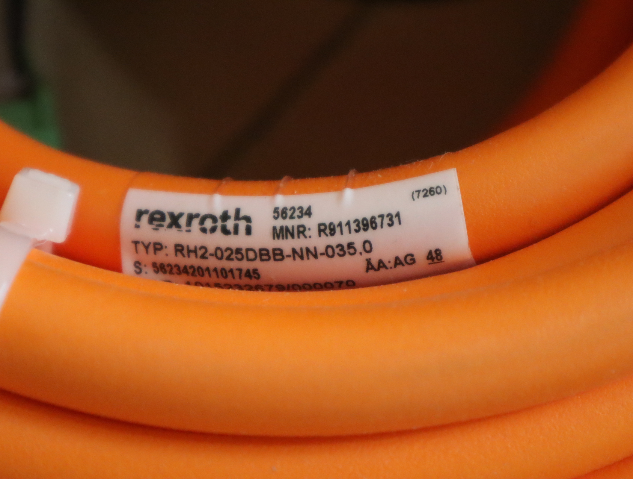 R911396731 RH2-025DBB-NN-035,0 德国力士乐REXROTH电缆接头35米